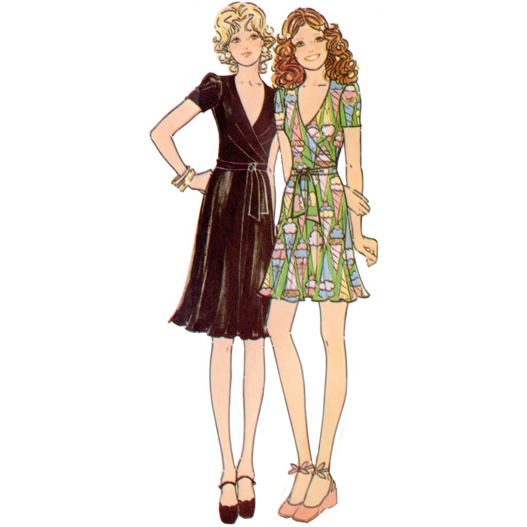 McCall's Pattern M8379 Misses Knit Dress 8379 Image 2 From Patternsandplains.com