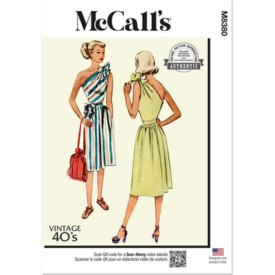 McCall's Pattern M8380 Misses Dress 8380 Image 1 From Patternsandplains.com