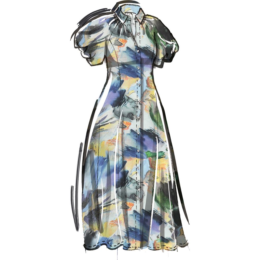 McCall's Pattern M8385 Womens Shirtdress 8385 Image 4 From Patternsandplains.com