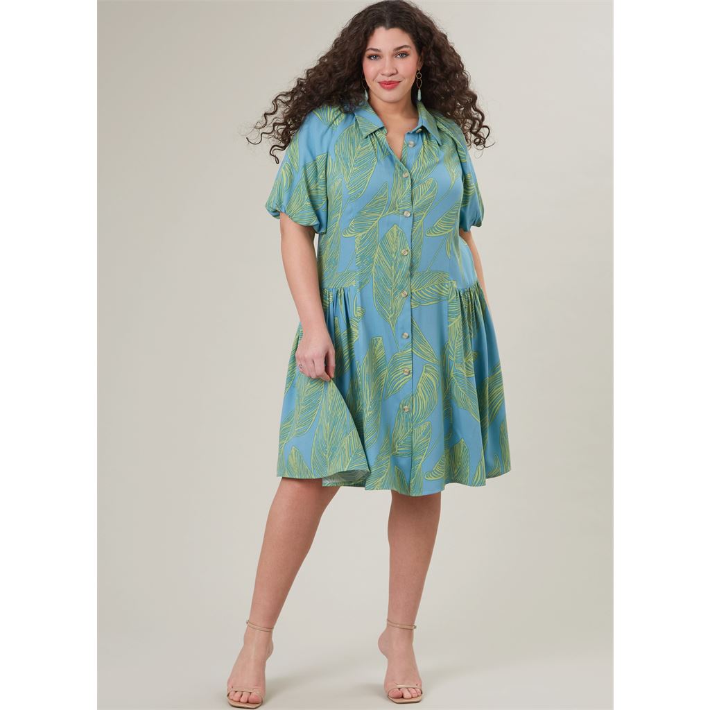 McCall's Pattern M8385 Womens Shirtdress 8385 Image 5 From Patternsandplains.com