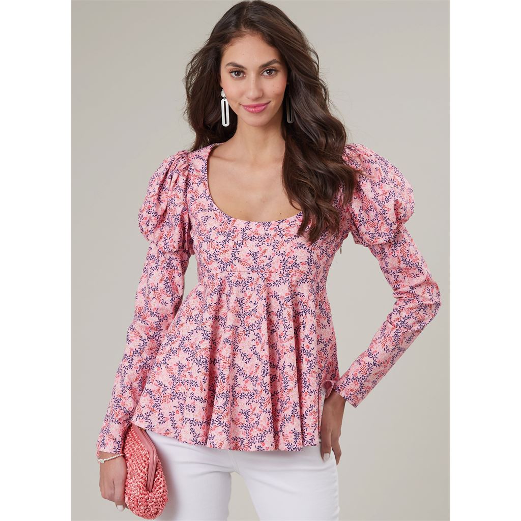 McCall's Pattern M8386 Misses Tops 8386 Image 2 From Patternsandplains.com