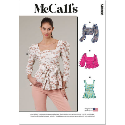 McCall's Pattern M8388 Misses Tops 8388 Image 1 From Patternsandplains.com