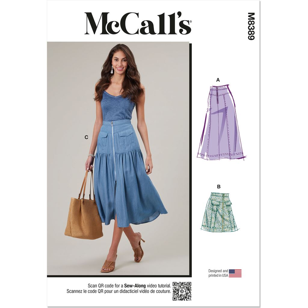 McCall's Pattern M8389 Misses Skirts 8389 Image 1 From Patternsandplains.com