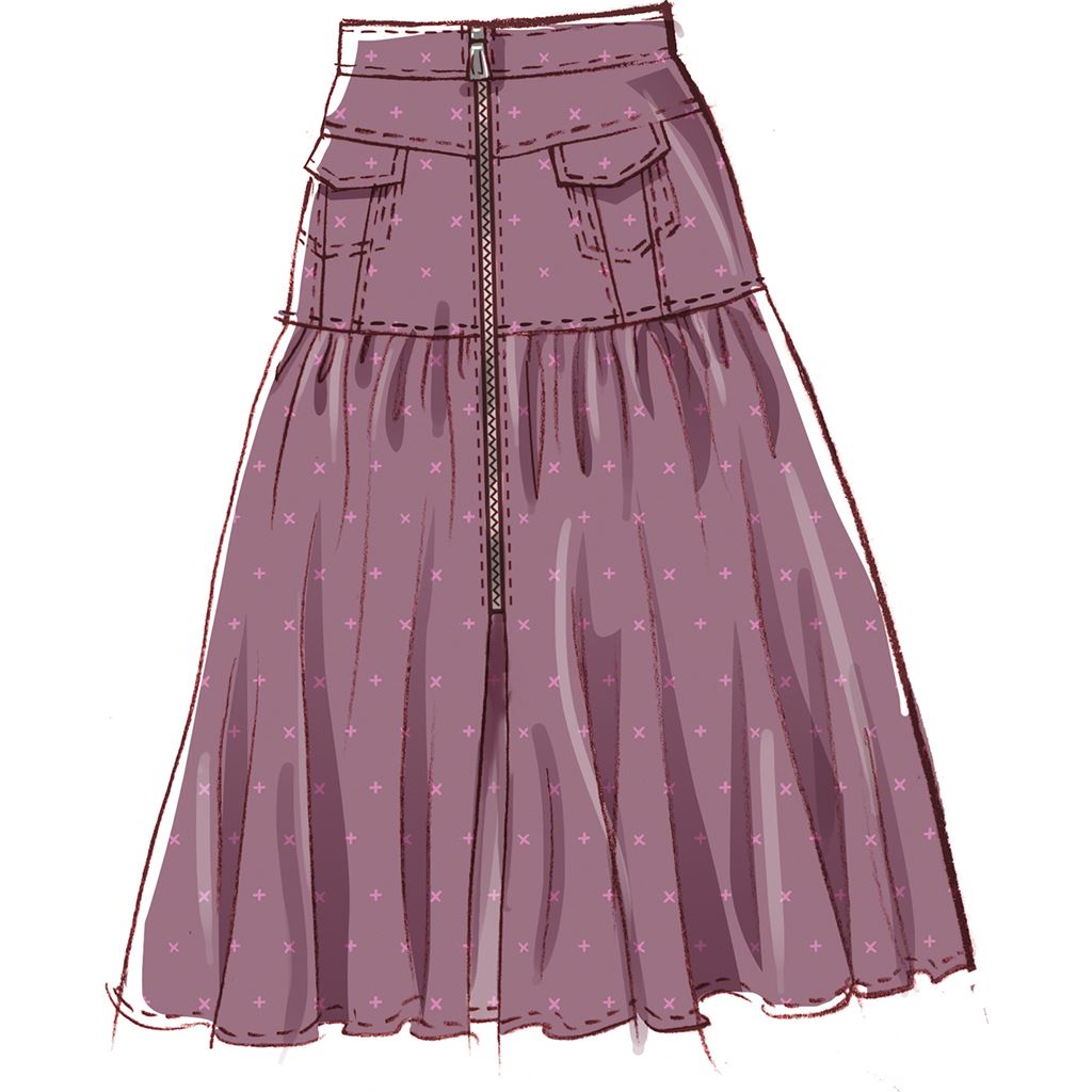 McCall's Pattern M8390 Womens Skirts 8390 Image 4 From Patternsandplains.com