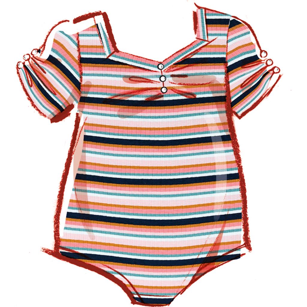 McCall's Pattern M8394 Toddlers Knit Bodysuits and Pants 8394 Image 4 From Patternsandplains.com