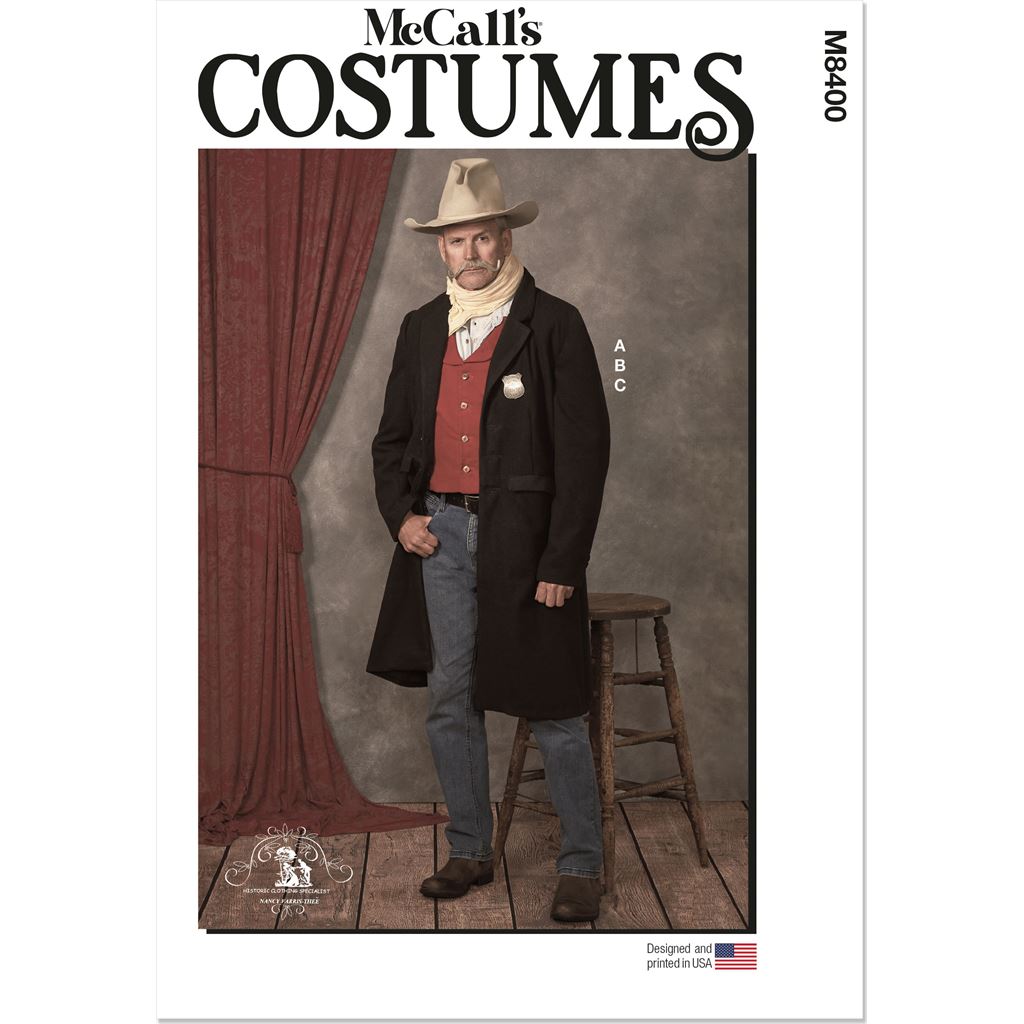 McCall's Pattern M8400 Mens Costumes 8400 Image 1 From Patternsandplains.com