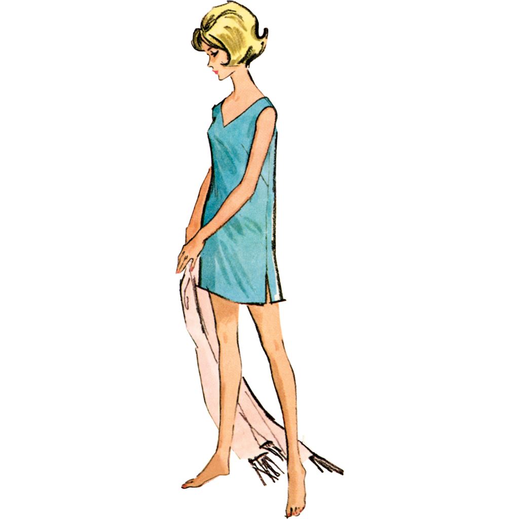 McCall's Pattern M8402 Misses Dresses in Two Lengths with Choice of Three Necklines 8402 Image 4 From Patternsandplains.com