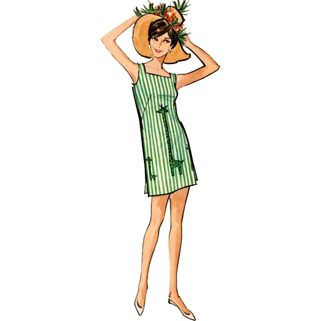 McCall's Pattern M8402 Misses Dresses in Two Lengths with Choice of Three Necklines 8402 Image 5 From Patternsandplains.com