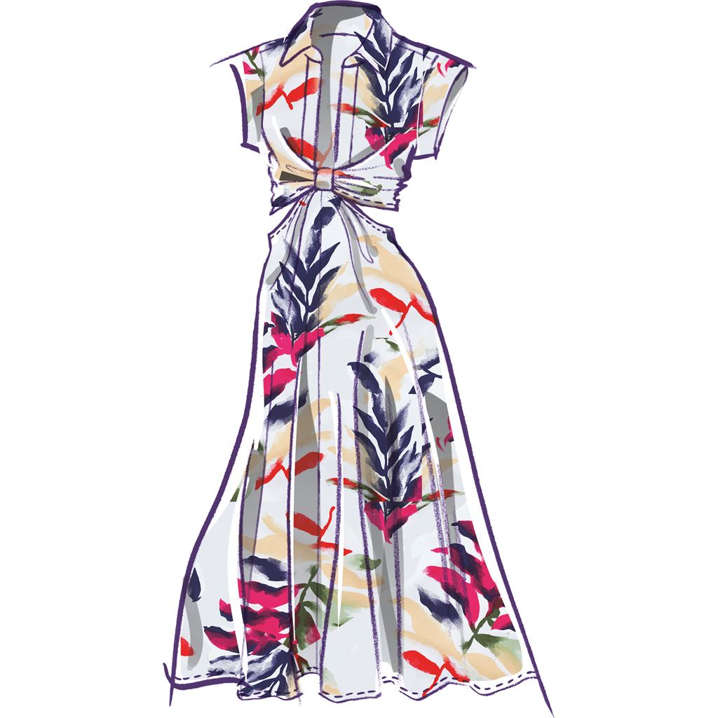 McCall's Pattern M8403 Misses Dress With Sleeve and Length Variations 8403 Image 4 From Patternsandplains.com