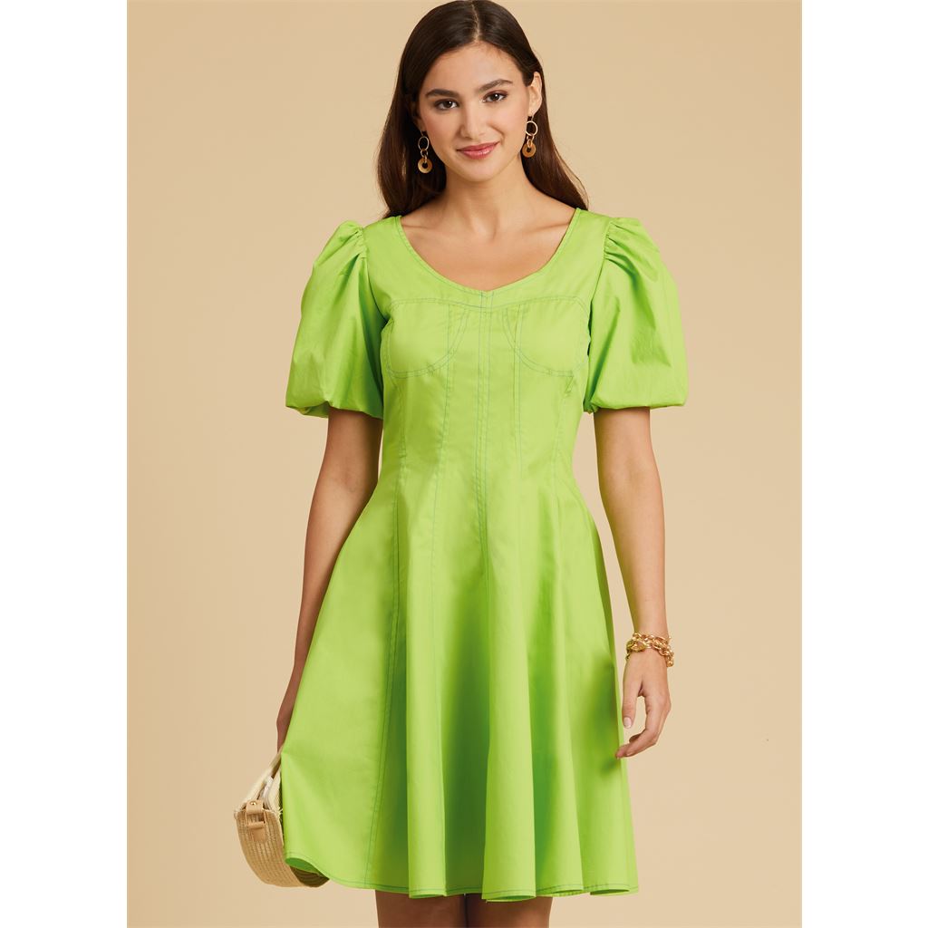 McCall's Pattern M8405 Missess Dress With Sleeve and Length Variations 8405 Image 2 From Patternsandplains.com