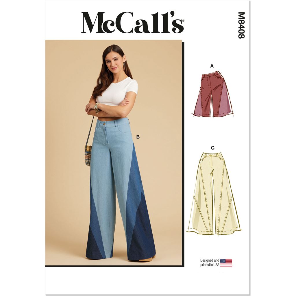 McCall's Pattern M8408 Misses Shorts and Pants 8408 Image 1 From Patternsandplains.com