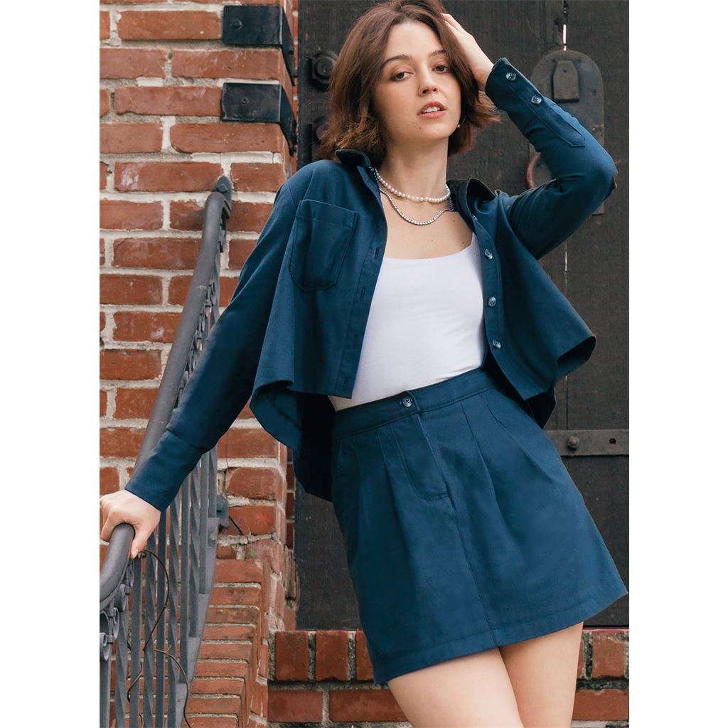 McCall's Pattern M8410 Misses Shirt and Mini Skirt by Brandi Joan 8410 Image 2 From Patternsandplains.com