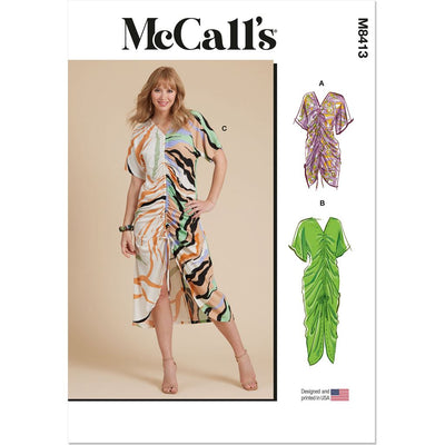 McCall's Pattern M8413 Misses Caftan In Two Lengths 8413 Image 1 From Patternsandplains.com