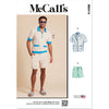 McCall's Pattern M8414 Mens Knit Shirts and Shorts 8414 Image 1 From Patternsandplains.com