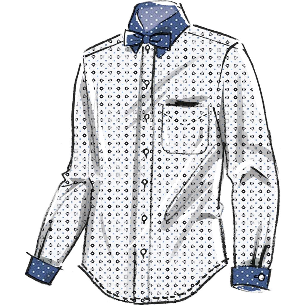 McCall's Pattern M8415 Mens Lined Vest Shirts Tie and Bow Tie 8415 Image 5 From Patternsandplains.com