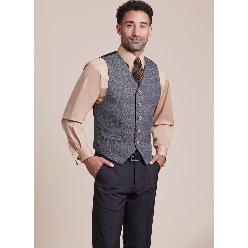 McCall's Pattern M8415 Mens Lined Vest Shirts Tie and Bow Tie 8415 Image 7 From Patternsandplains.com