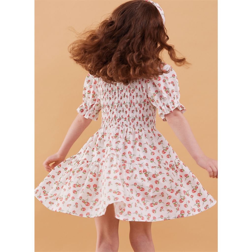 McCall's Pattern M8417 Childrens Dress with Sleeve Variations and Headband by Laura Ashley 8417 Image 6 From Patternsandplains.com