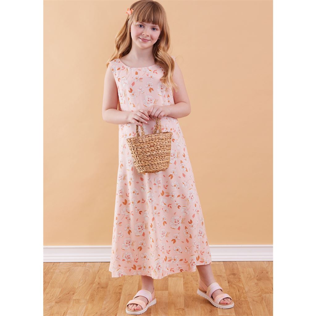 McCall's Pattern M8418 Girls Dress in Two Lengths 8418 Image 2 From Patternsandplains.com