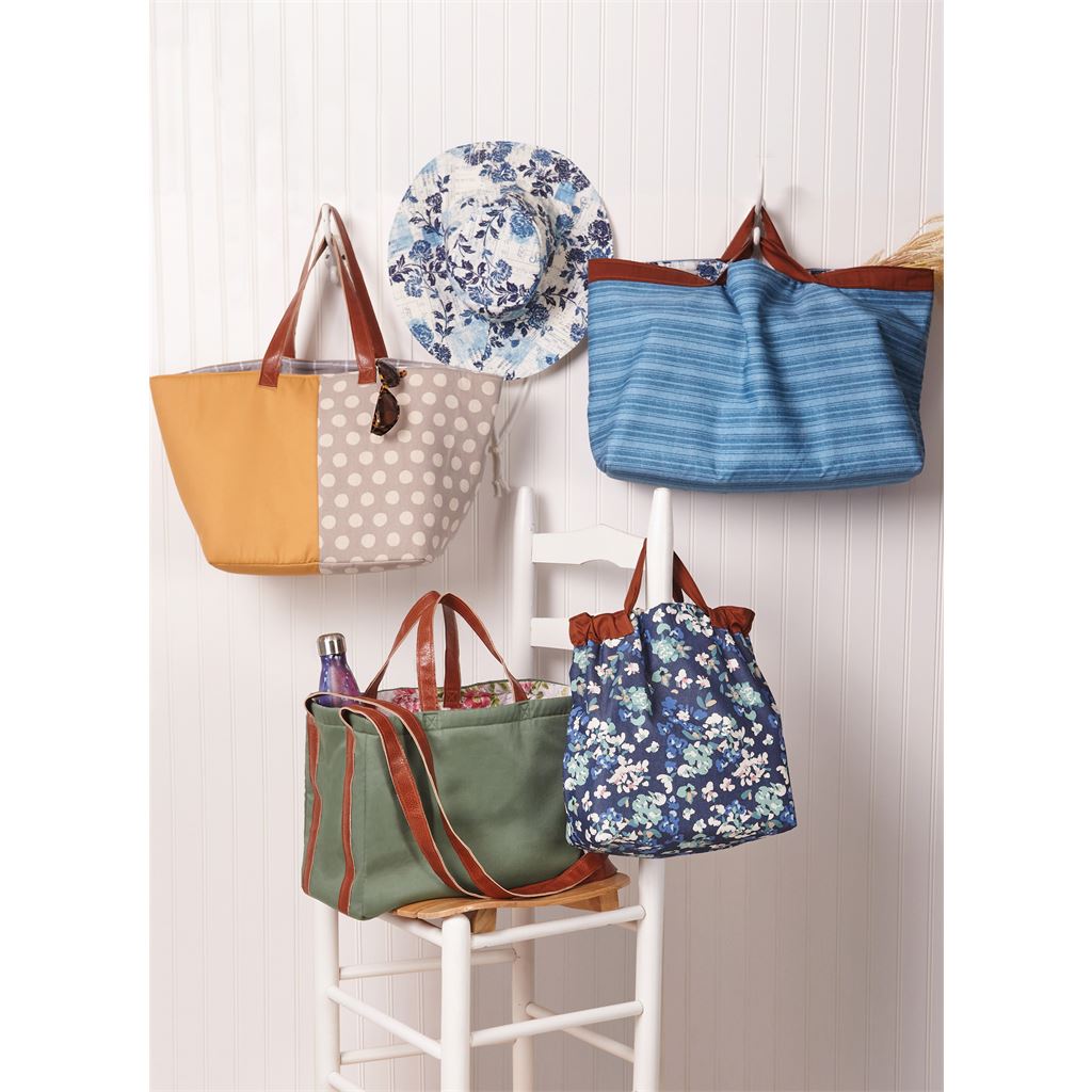 McCall's Pattern M8419 Tote Bags and Hat 8419 Image 2 From Patternsandplains.com