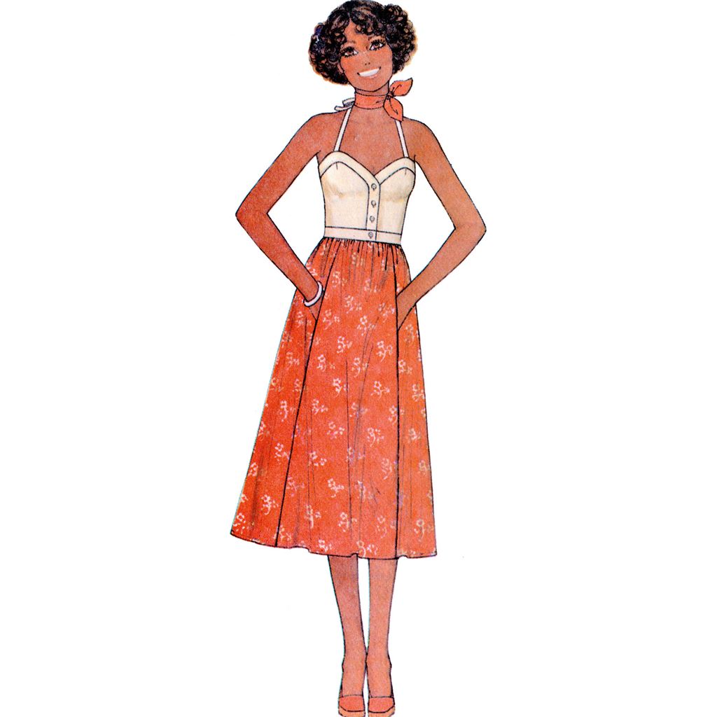 McCall's Pattern M8429 Misses Top and Skirt by Laura Ashley 8429 Image 3 From Patternsandplains.com