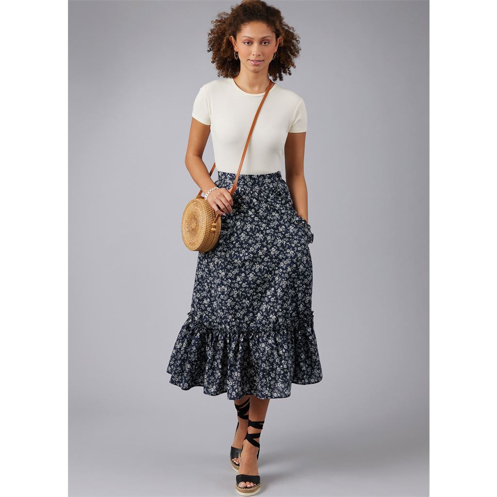 McCall's Pattern M8429 Misses Top and Skirt by Laura Ashley 8429 Image 7 From Patternsandplains.com