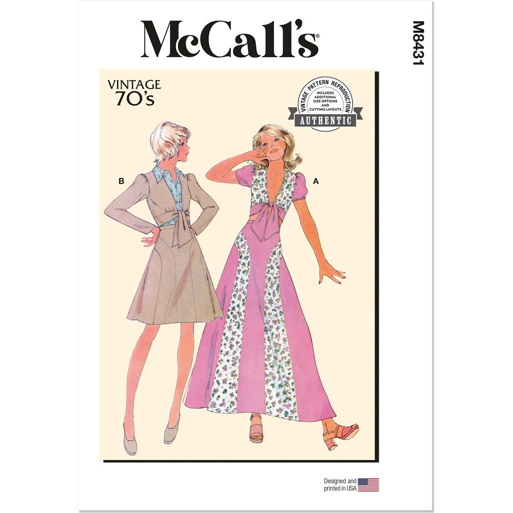 McCall's Pattern M8431 Misses Top and Skirt 8431 Image 1 From Patternsandplains.com