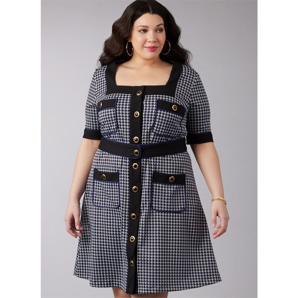 McCall's Pattern M8435 Womens Knit Dresses 8435 Image 2 From Patternsandplains.com