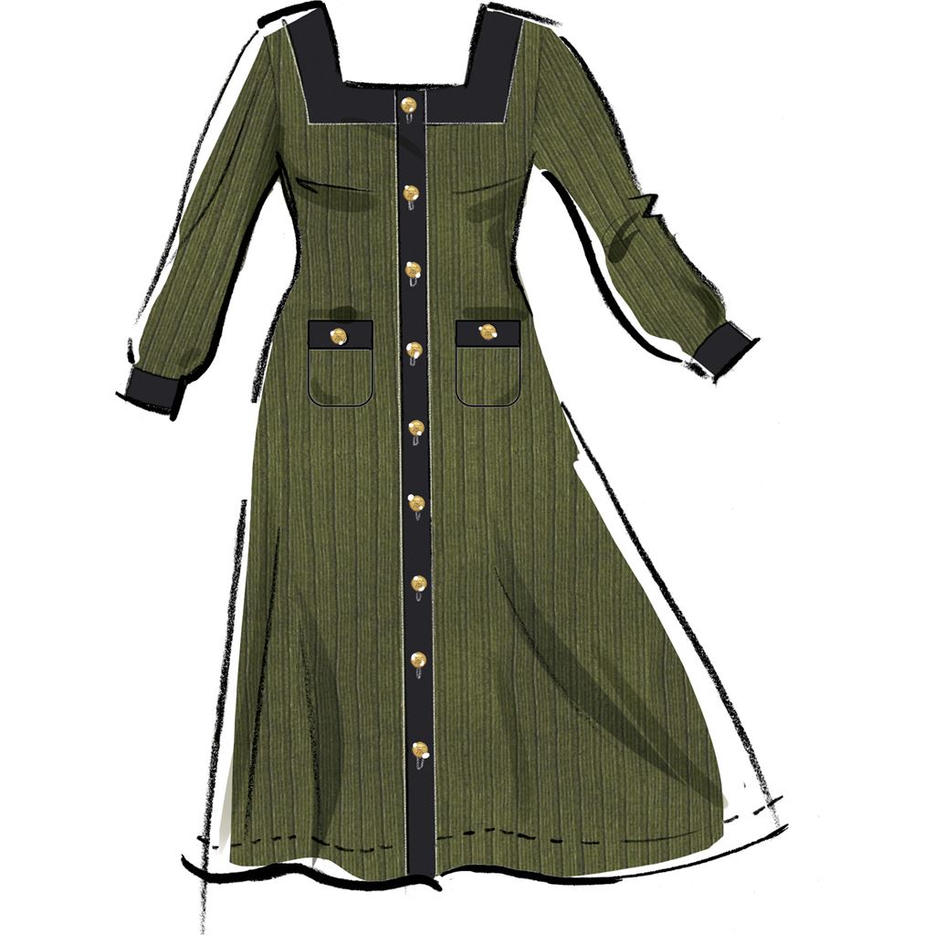 McCall's Pattern M8435 Womens Knit Dresses 8435 Image 4 From Patternsandplains.com