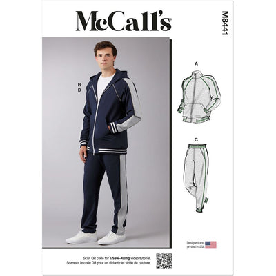 McCall's Pattern M8441 Mens Jacket and Pants 8441 Image 1 From Patternsandplains.com