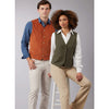 McCall's Pattern M8442 Misses and Mens Lined Vests 8442 Image 2 From Patternsandplains.com