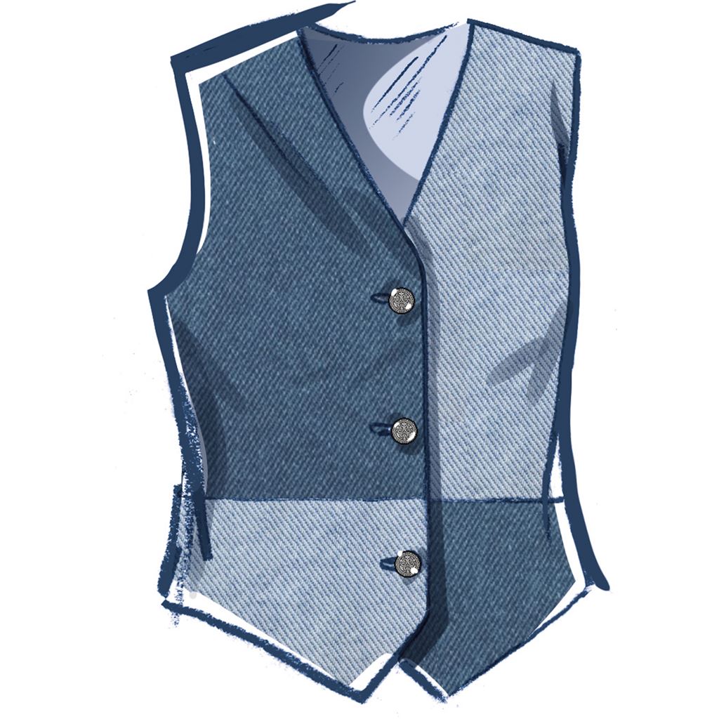 McCall's Pattern M8442 Misses and Mens Lined Vests 8442 Image 4 From Patternsandplains.com