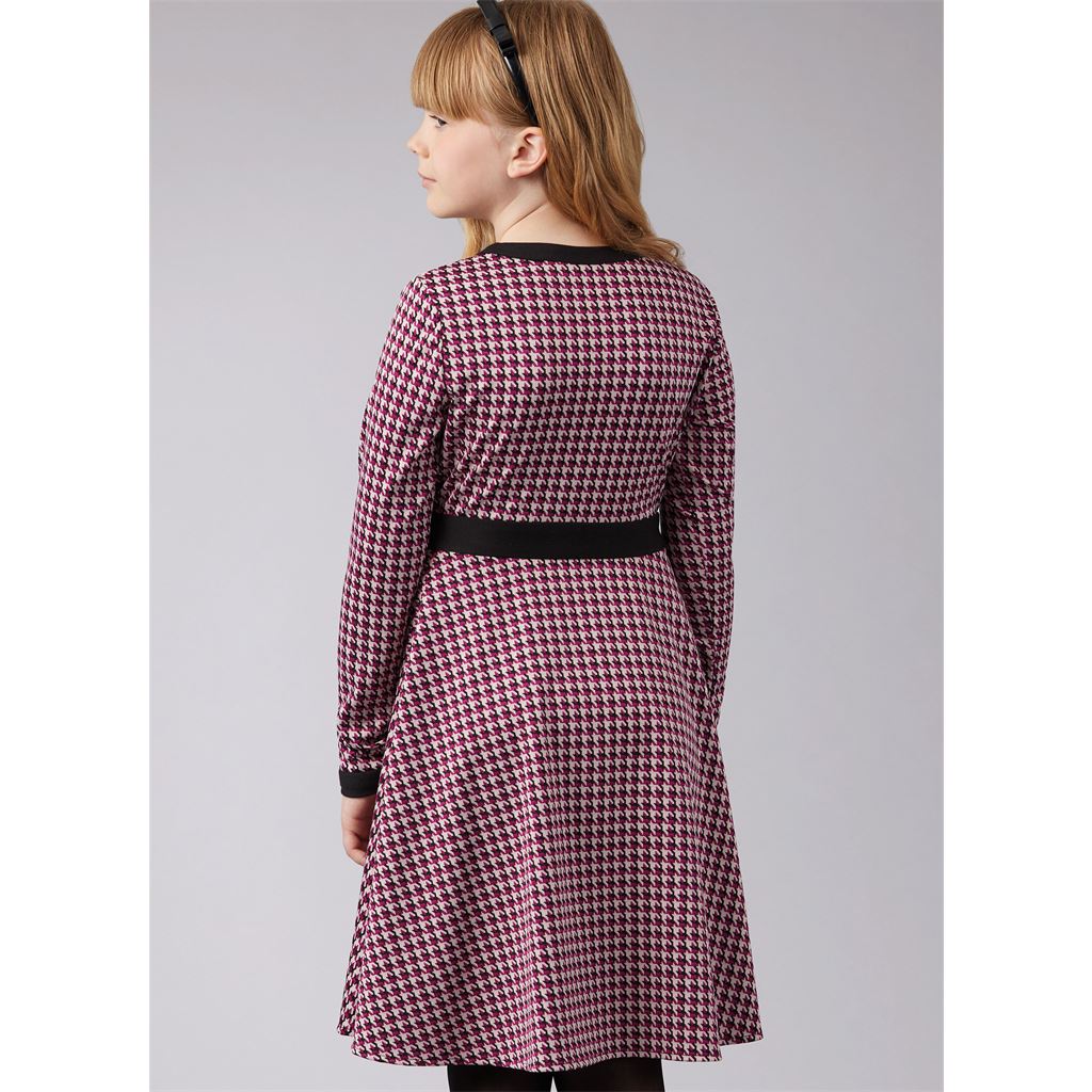 McCall's Pattern M8445 Girls Knit Dresses 8445 Image 6 From Patternsandplains.com