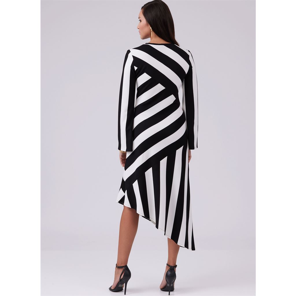 McCall's Pattern M8448 Misses Knit Dress With Sleeve Variations 8448 Image 5 From Patternsandplains.com