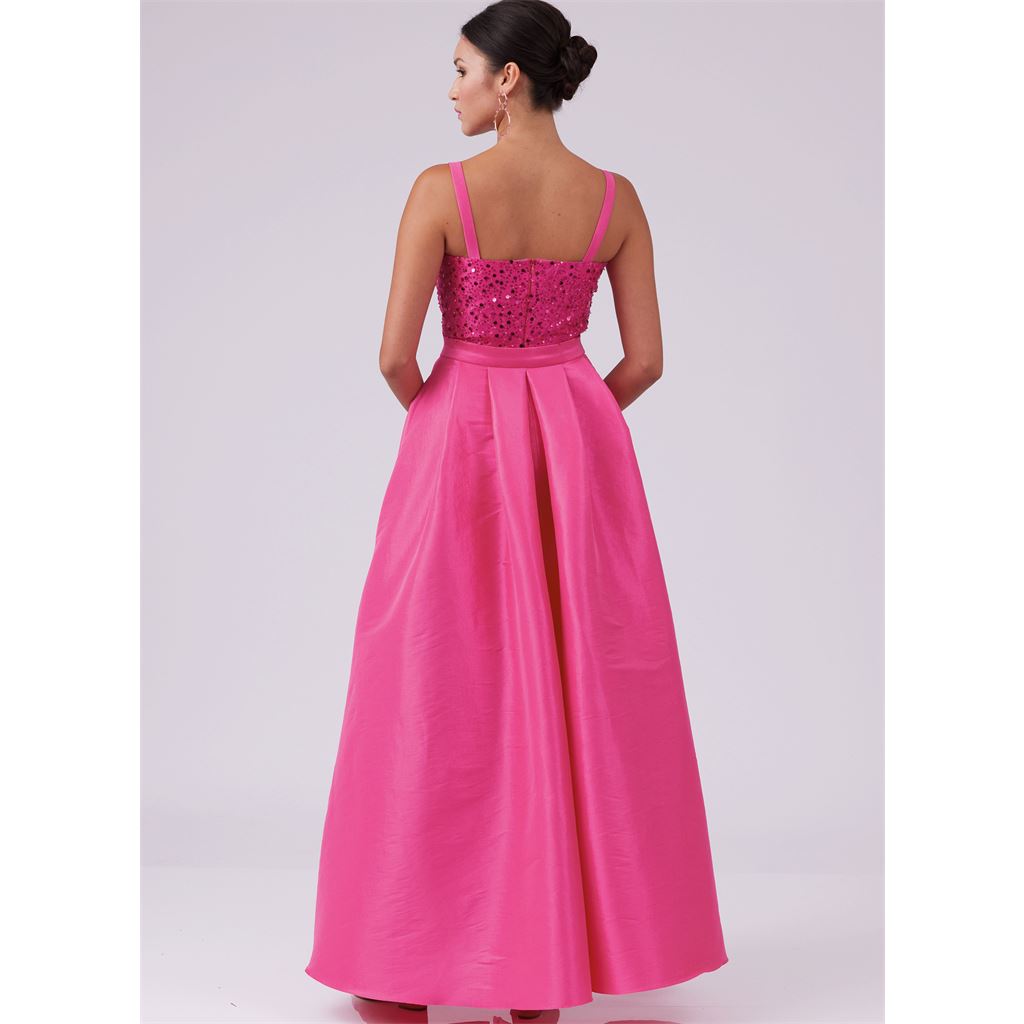 McCall's Pattern M8450 Misses and Womens Dress Jumpsuit and Overskirt 8450 Image 7 From Patternsandplains.com