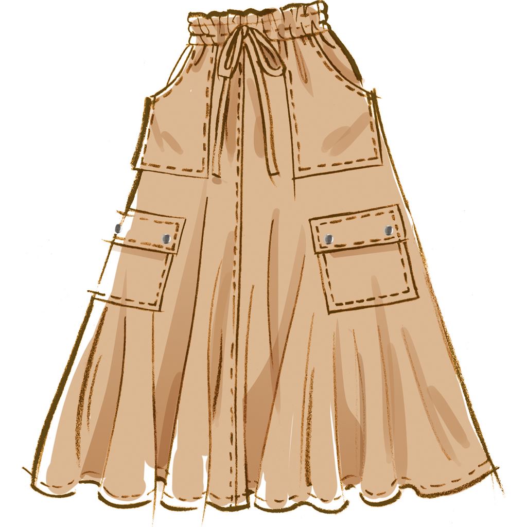 McCall's Pattern M8452 Misses Skirt In Two Lengths 8452 Image 4 From Patternsandplains.com