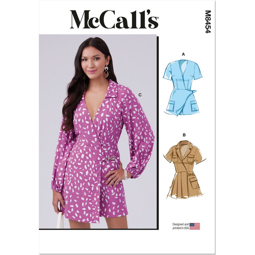McCall's Pattern M8454 Misses Romper 8454 Image 1 From Patternsandplains.com