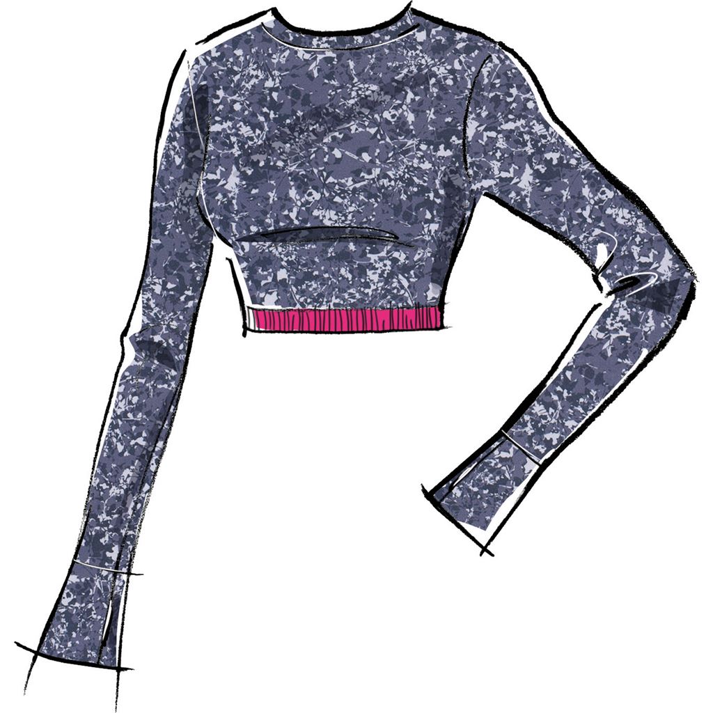 McCall's Pattern M8455 Misses Knit Top and Leggings 8455 Image 4 From Patternsandplains.com