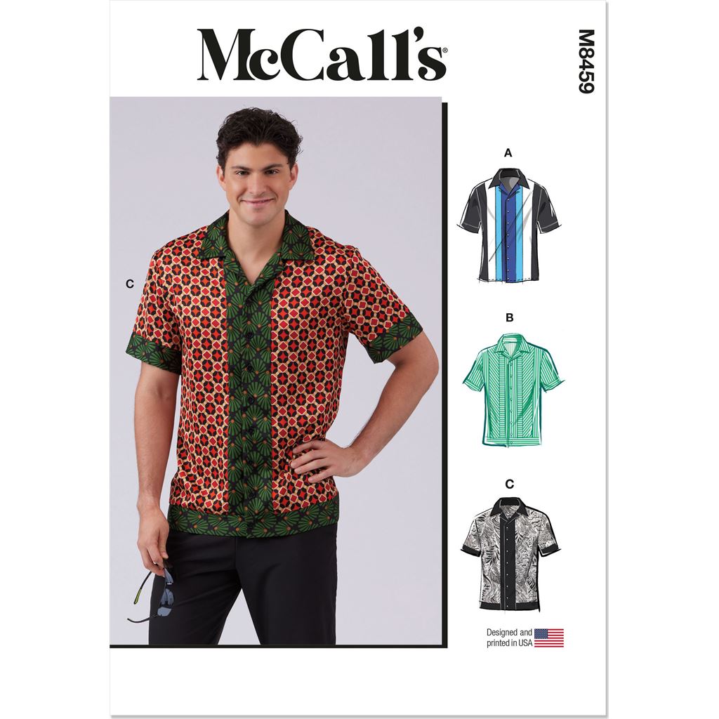 McCall's Pattern M8459 Mens Shirt 8459 Image 1 From Patternsandplains.com