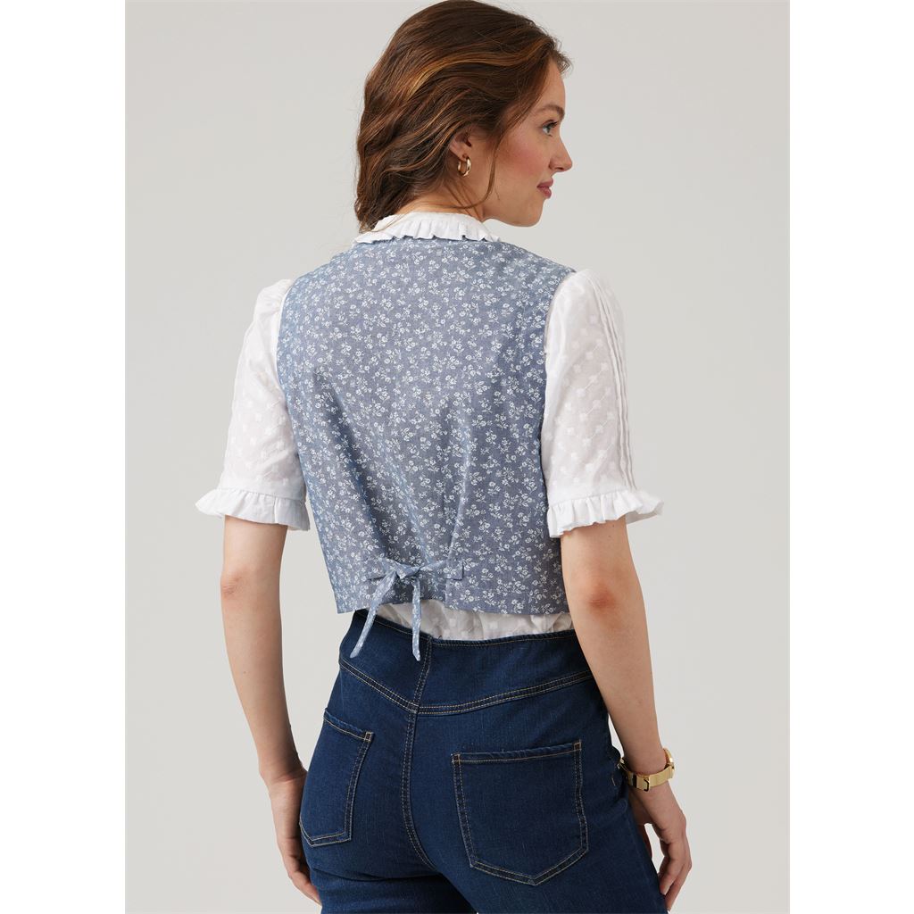 McCall's Pattern M8463 Misses Blouse Vest Skirt and Petticoat by Laura Ashley 8463 Image 10 From Patternsandplains.com