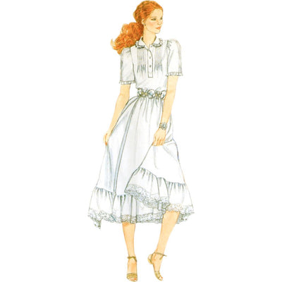McCall's Pattern M8463 Misses Blouse Vest Skirt and Petticoat by Laura Ashley 8463 Image 3 From Patternsandplains.com