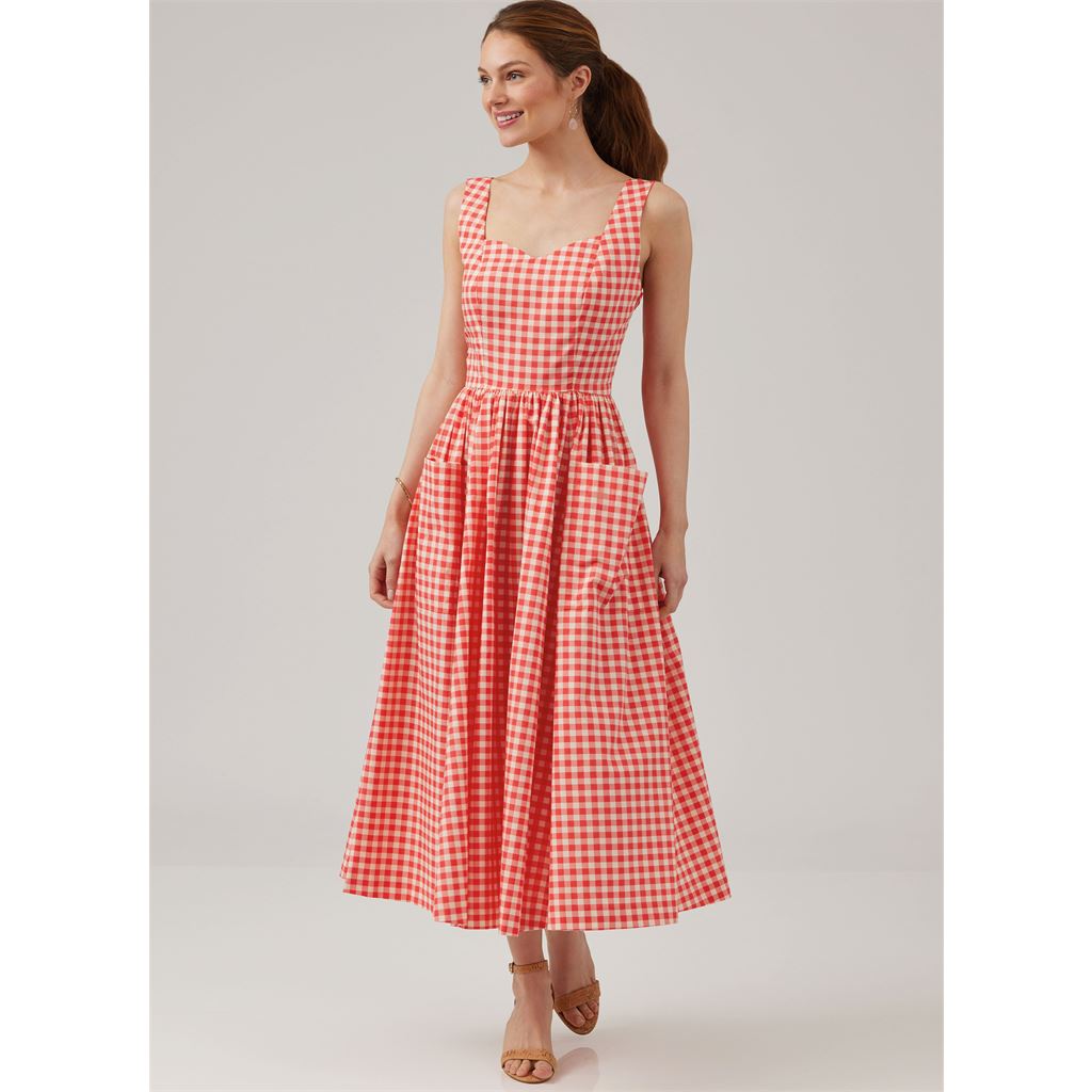 McCall's Pattern M8464 Misses and Miss Petite Lined Jacket and Dress by Laura Ashley 8464 Image 4 From Patternsandplains.com