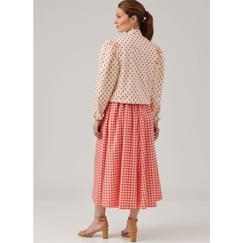 McCall's Pattern M8464 Misses and Miss Petite Lined Jacket and Dress by Laura Ashley 8464 Image 5 From Patternsandplains.com