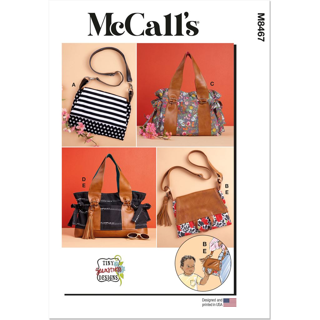 McCall's Pattern M8467 Bags by Tiny Seamstress Designs 8467 Image 1 From Patternsandplains.com