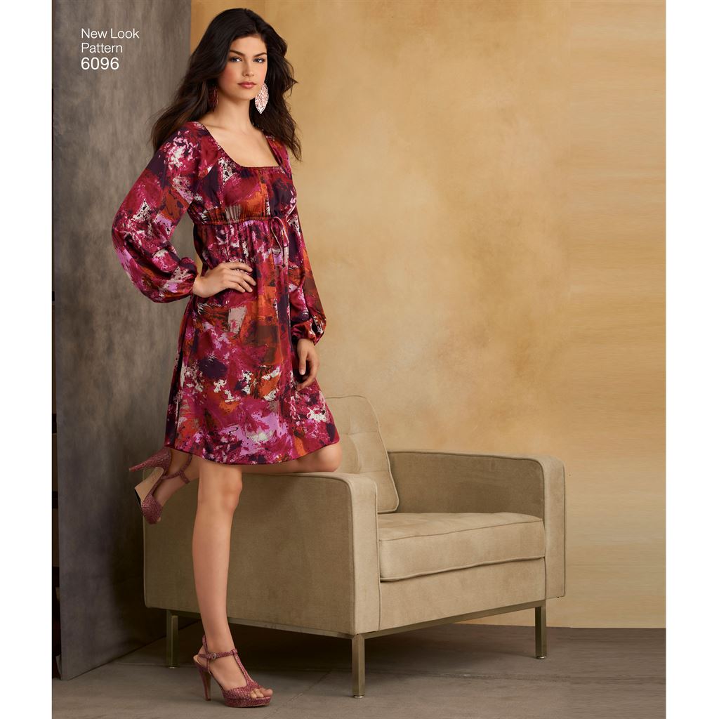 New Look Pattern 6096 Misses Dresses Image 5 From Patternsandplains.com