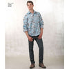 New Look Pattern 6232 Misses and Mens Button Down Shirt Image 4 From Patternsandplains.com
