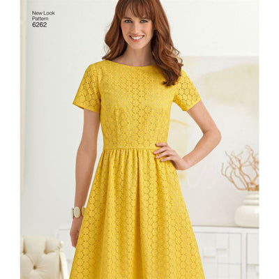 New Look Pattern 6262 Misses Dress with Neckline Variations Image 5 From Patternsandplains.com