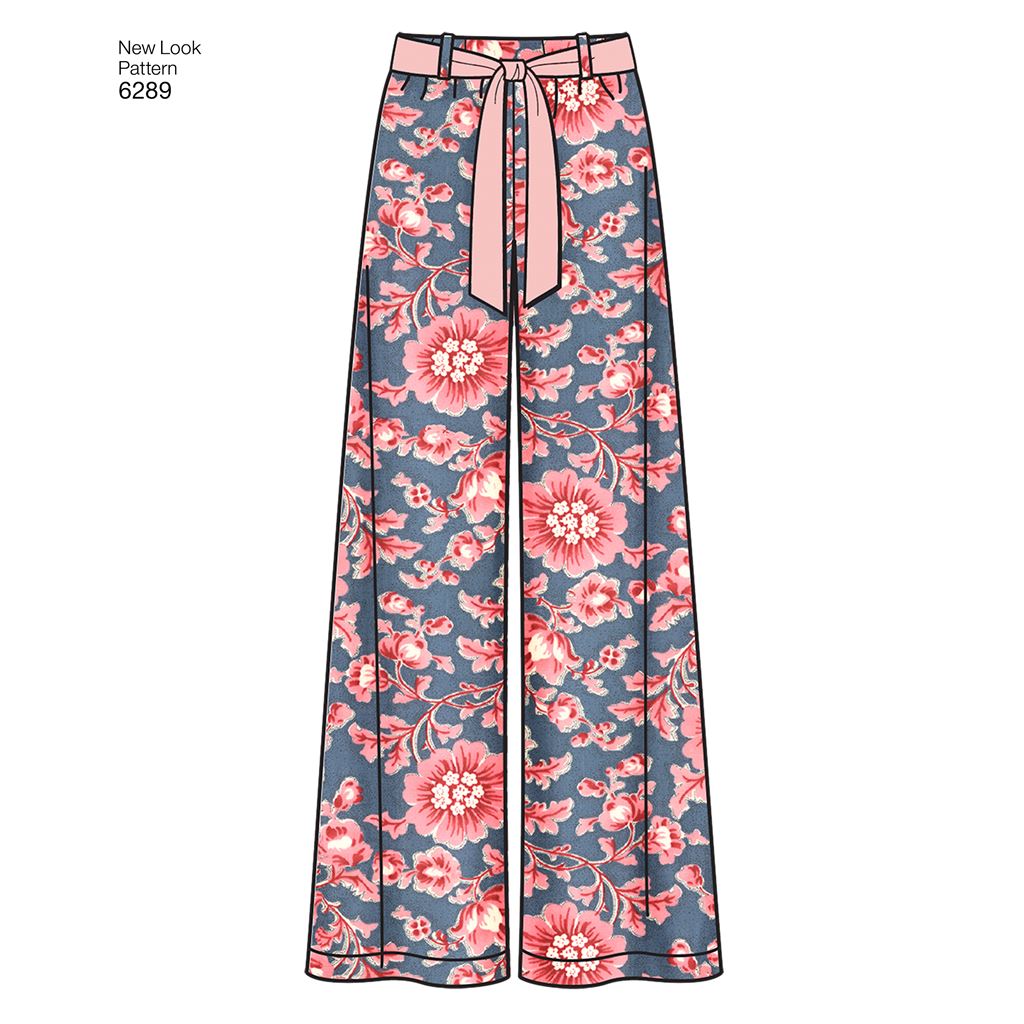 New Look Pattern 6289 Misses Pull on Pants or Shorts and Tie Belt Image 5 From Patternsandplains.com