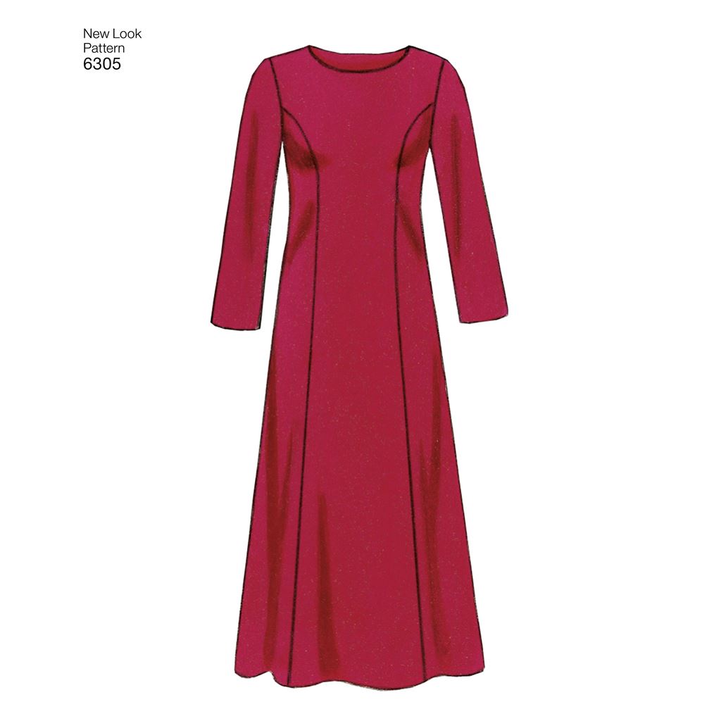 New Look Pattern 6305 Misses Dresses Image 4 From Patternsandplains.com