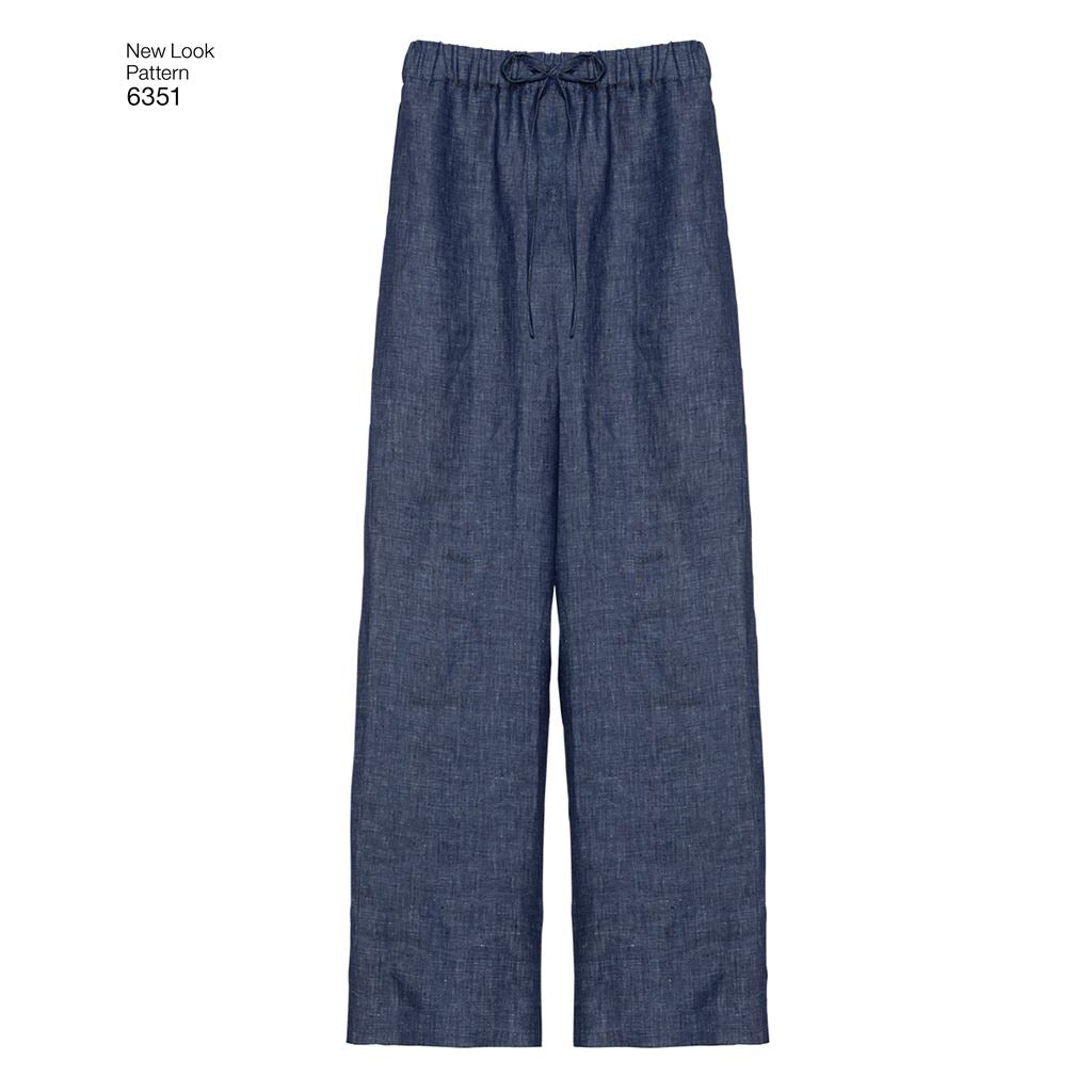 New Look Pattern 6351 Misses Jacket Pants Skirt and Knit Top Image 6 From Patternsandplains.com