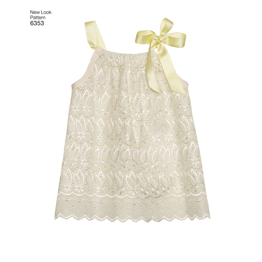 New Look Pattern 6353 Babies Dresses and Panties Image 11 From Patternsandplains.com